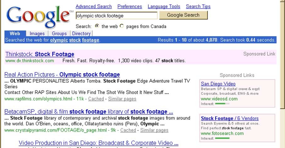 search engine optimization example