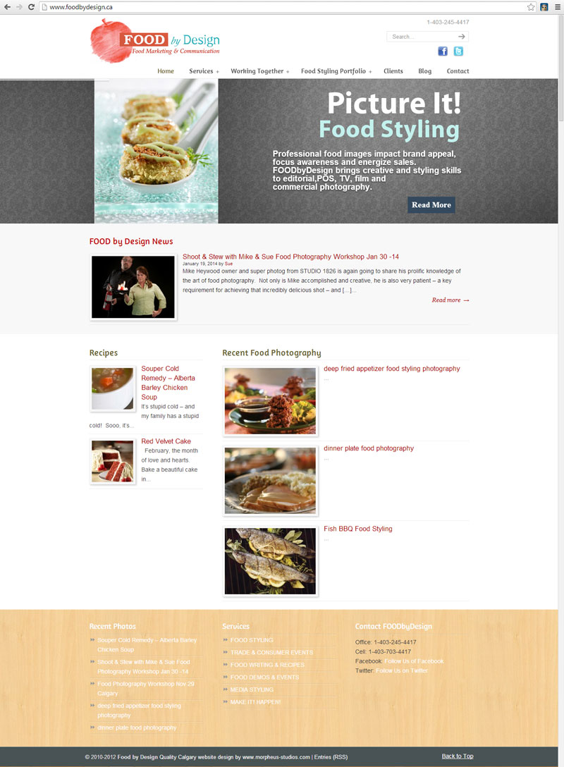 food stylist website