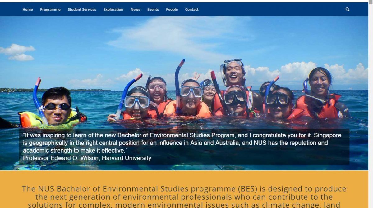 academic website design example